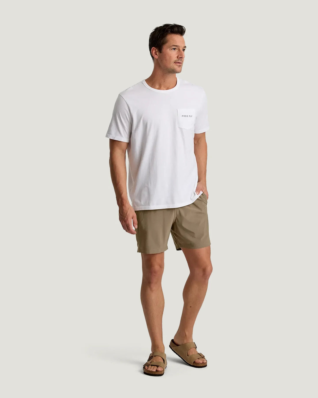 Free Fly Men's Breeze Short – 6": Dark Khaki