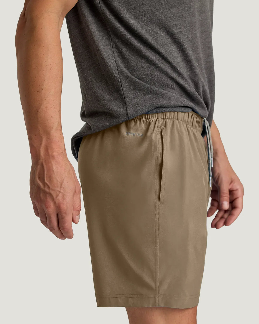 Free Fly Men's Breeze Short – 6": Dark Khaki