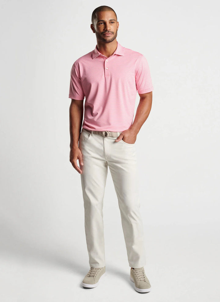 Peter Millar Hales Performance Jersey Polo: Hula Pink