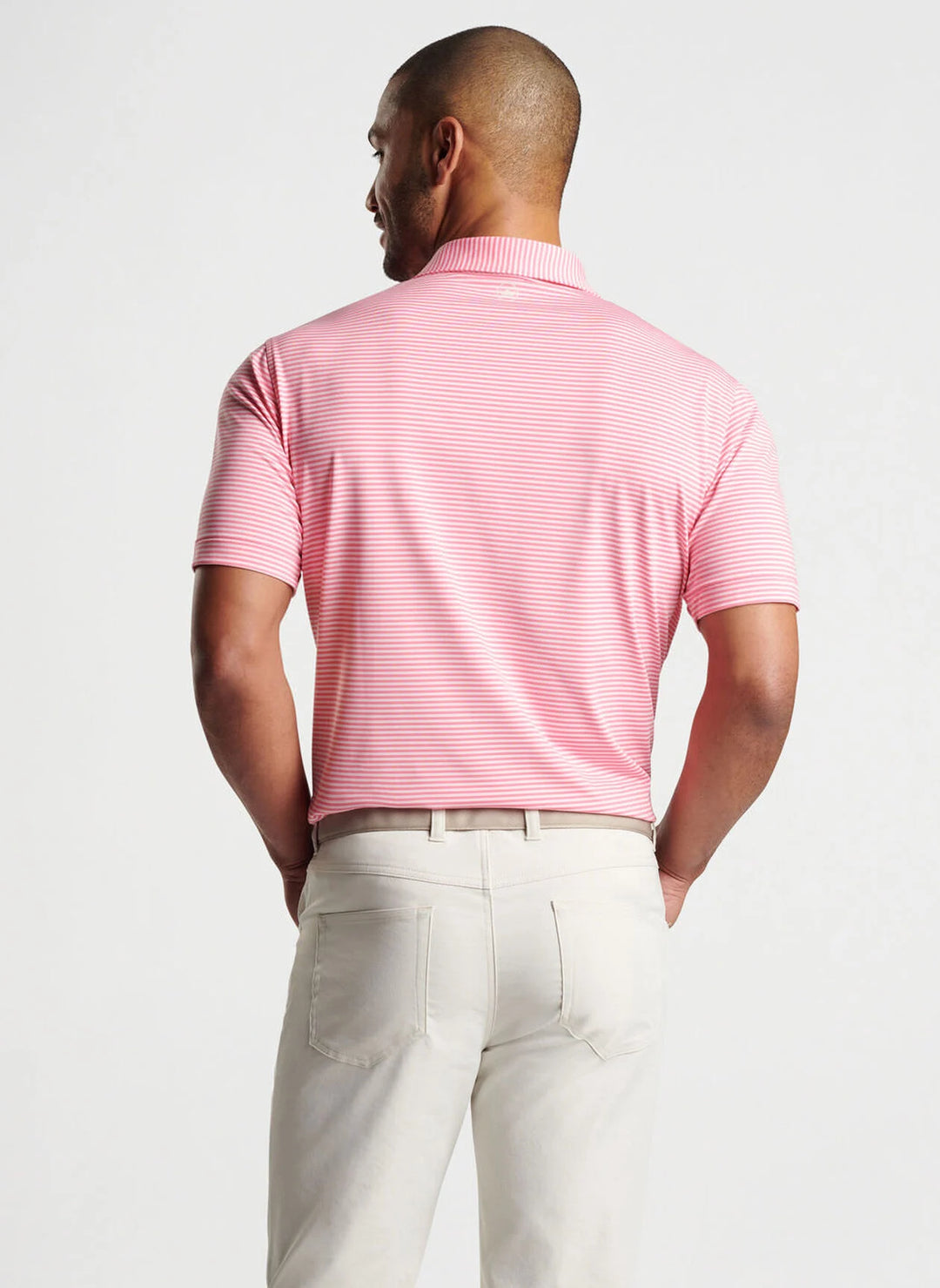 Peter Millar Hales Performance Jersey Polo: Hula Pink