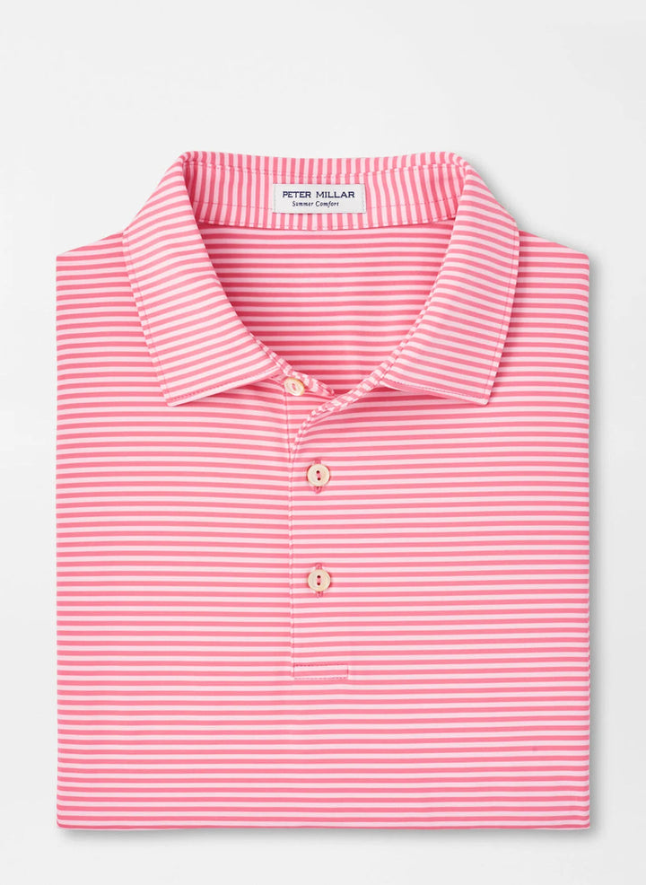 Peter Millar Hales Performance Jersey Polo: Hula Pink