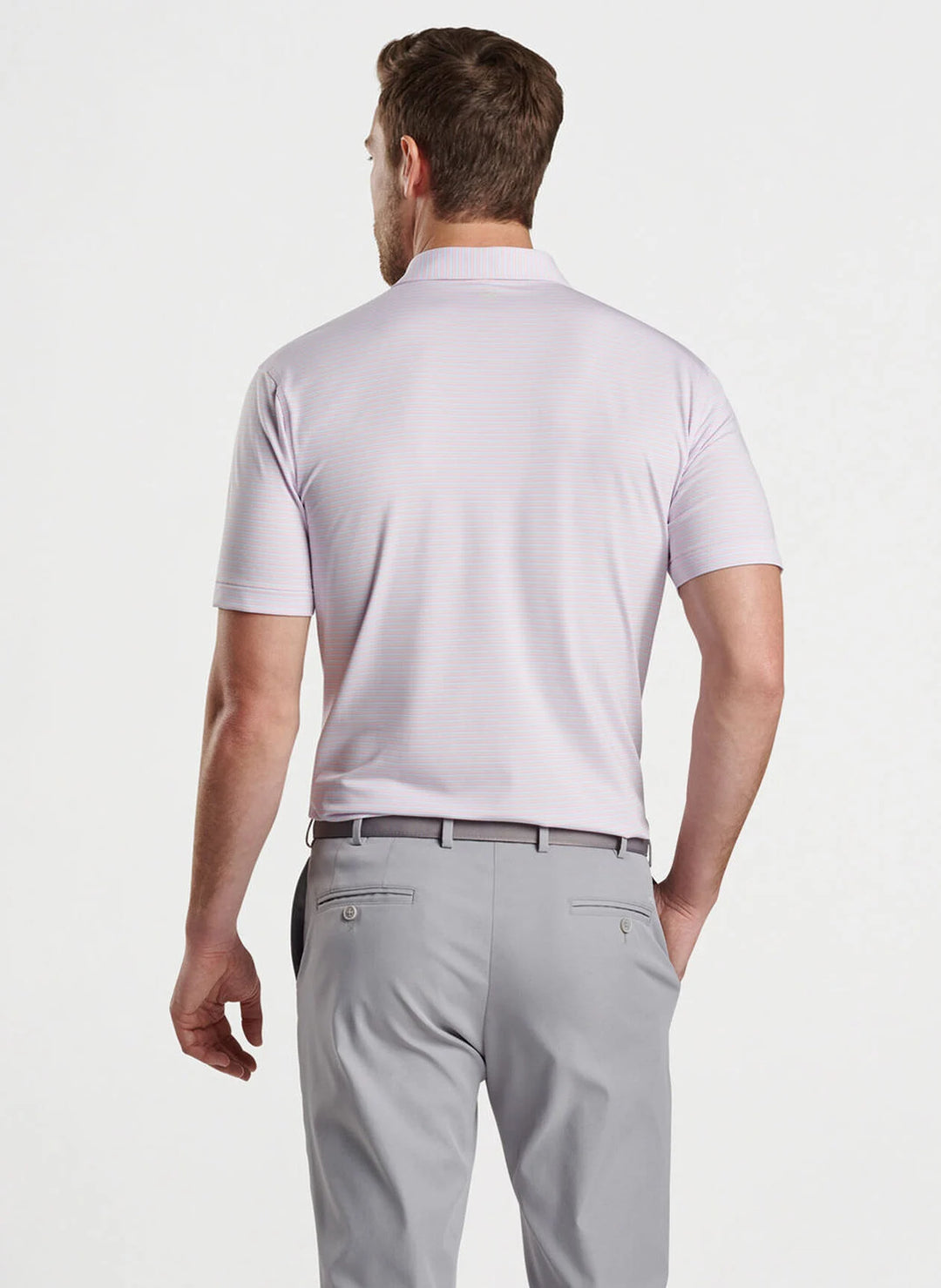 Peter Millar Chatham Performance Jersey Polo: Palmer Pink