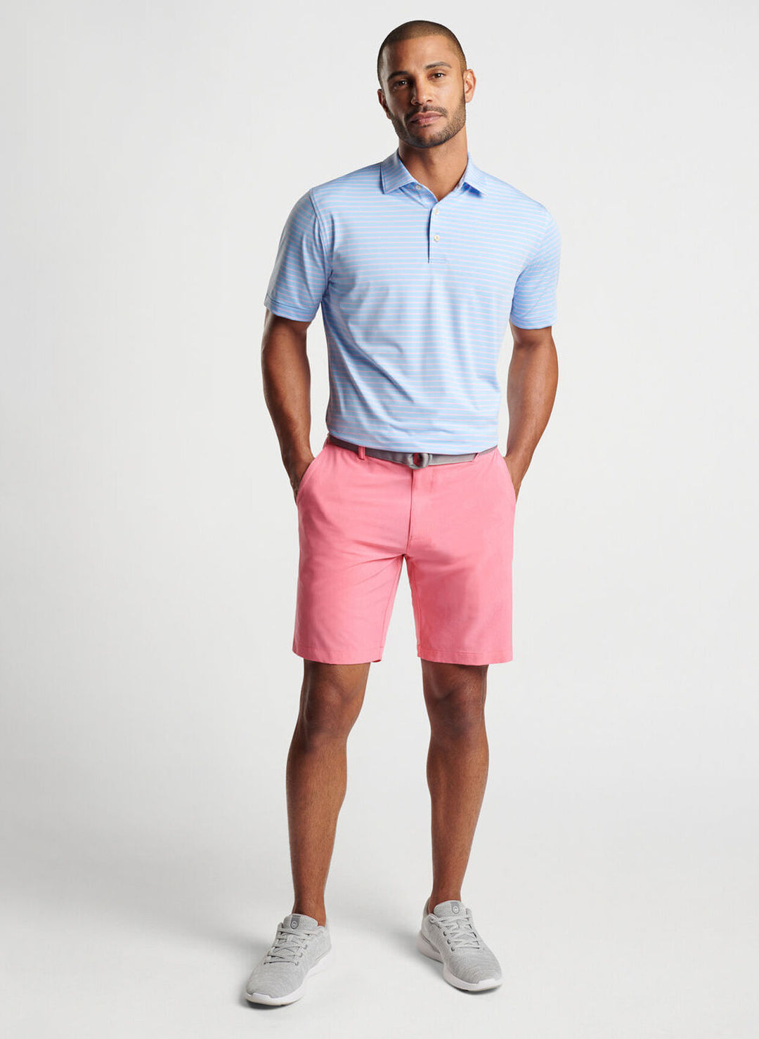 Peter Millar Drum Performance Polo: Cottage Blue