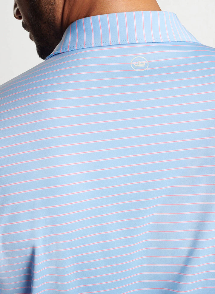 Peter Millar Drum Performance Polo: Cottage Blue
