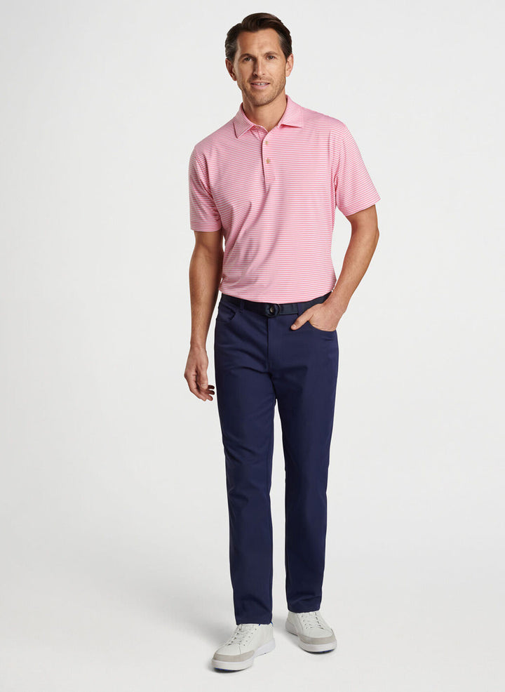 Peter Millar Cedar Performance Jersey Polo: Hula Pink