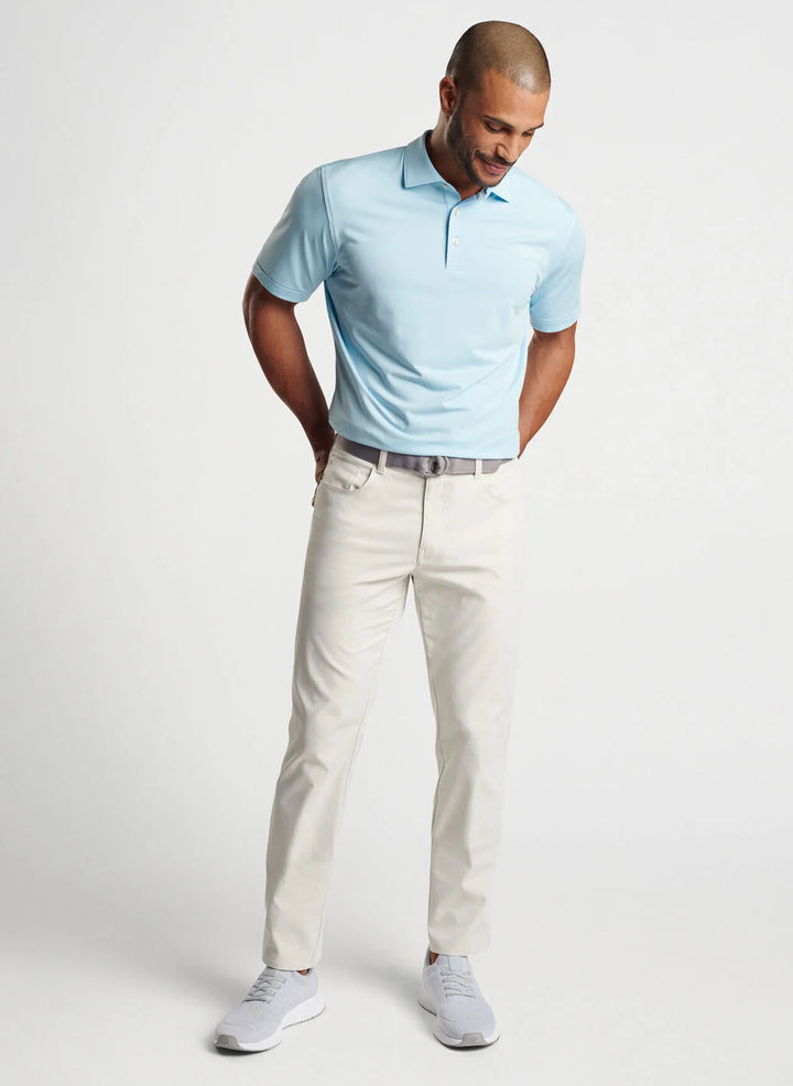 Peter Millar Jubilee Performance Jersey Polo: Cottage Blue