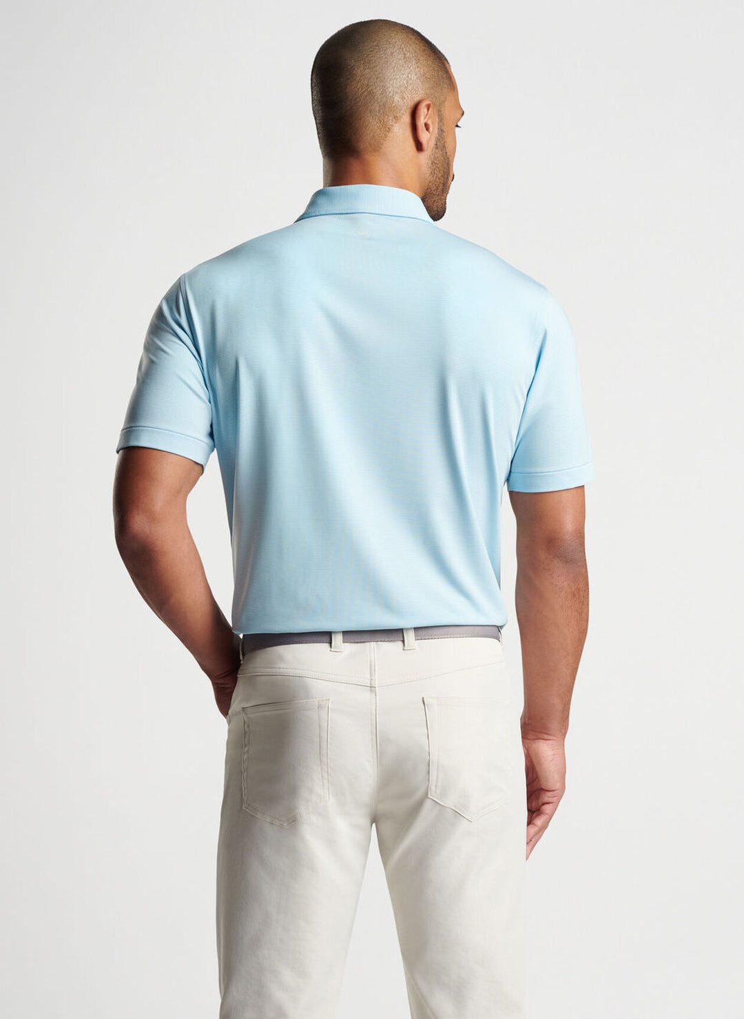 Peter Millar Jubilee Performance Jersey Polo: Cottage Blue