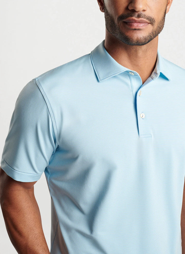 Peter Millar Jubilee Performance Jersey Polo: Cottage Blue