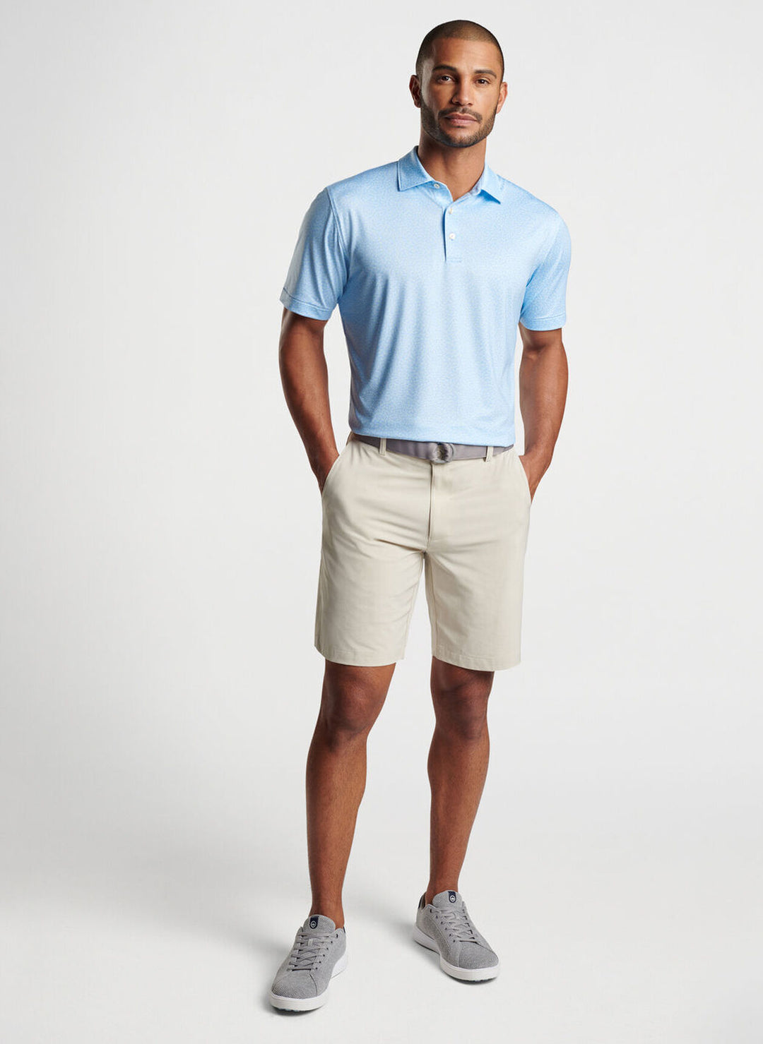 Peter Millar Mahi Mahi Performance Jersey Polo: Cottage Blue