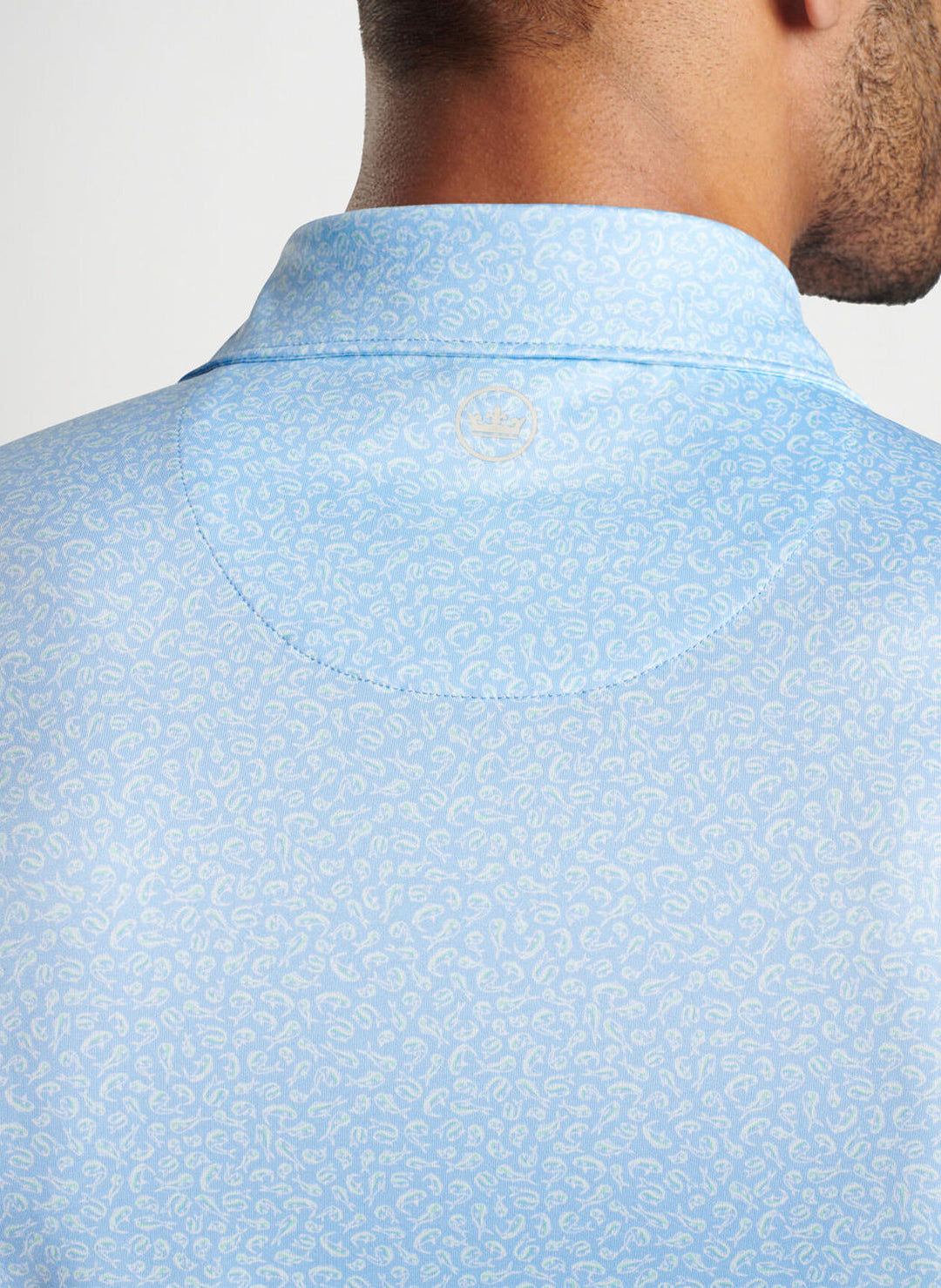 Peter Millar Mahi Mahi Performance Jersey Polo: Cottage Blue
