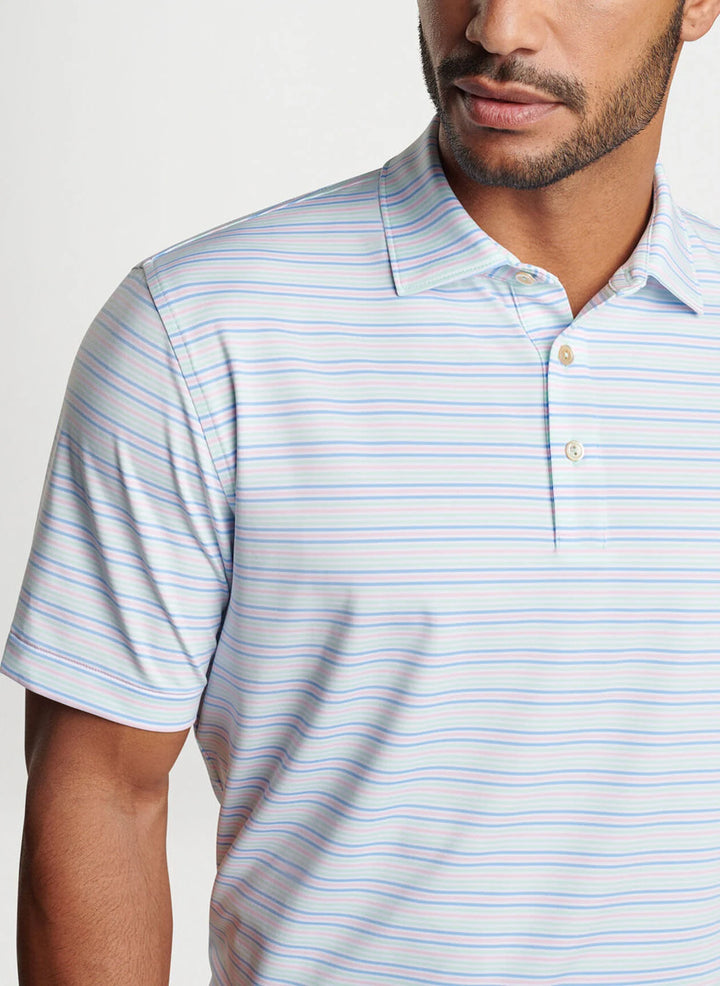 Peter Millar Clifton Performance Jersey Polo: Seaglass