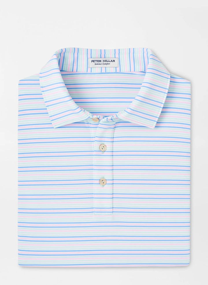 Peter Millar Clifton Performance Jersey Polo: Seaglass