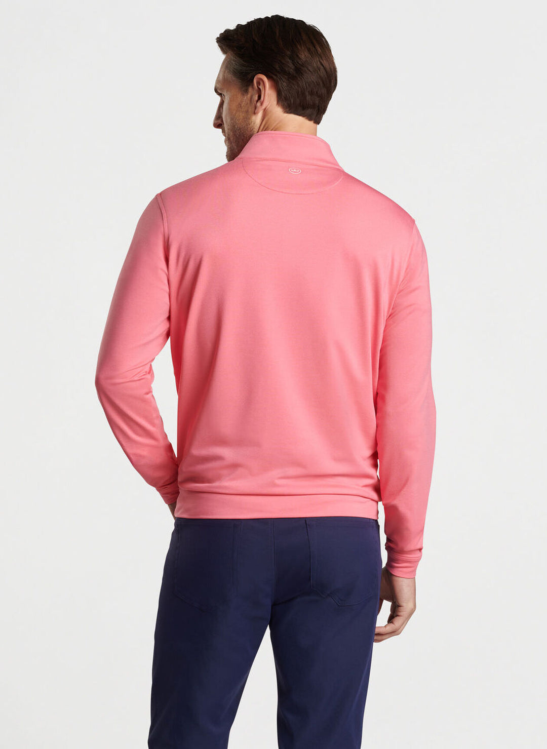 Peter Millar Perth Mélange Performance Quarter-Zip: Hula Pink