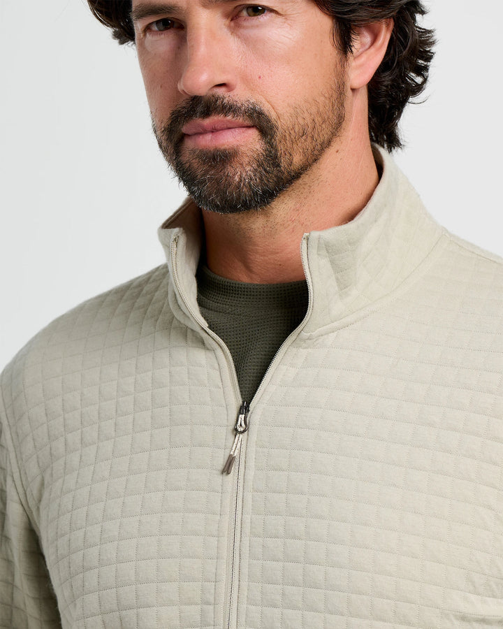 Free Fly Men's Downvalley Quarter Zip: Heather Sandstone