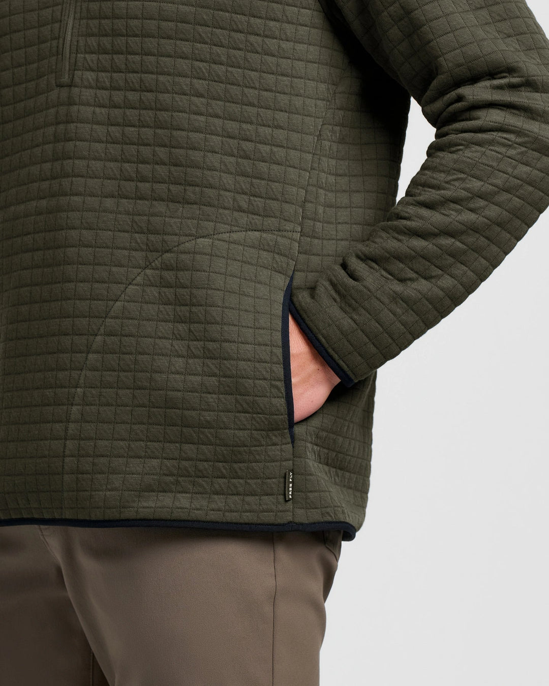 Free Fly Men's Downvalley Quarter Zip: Dark Forest