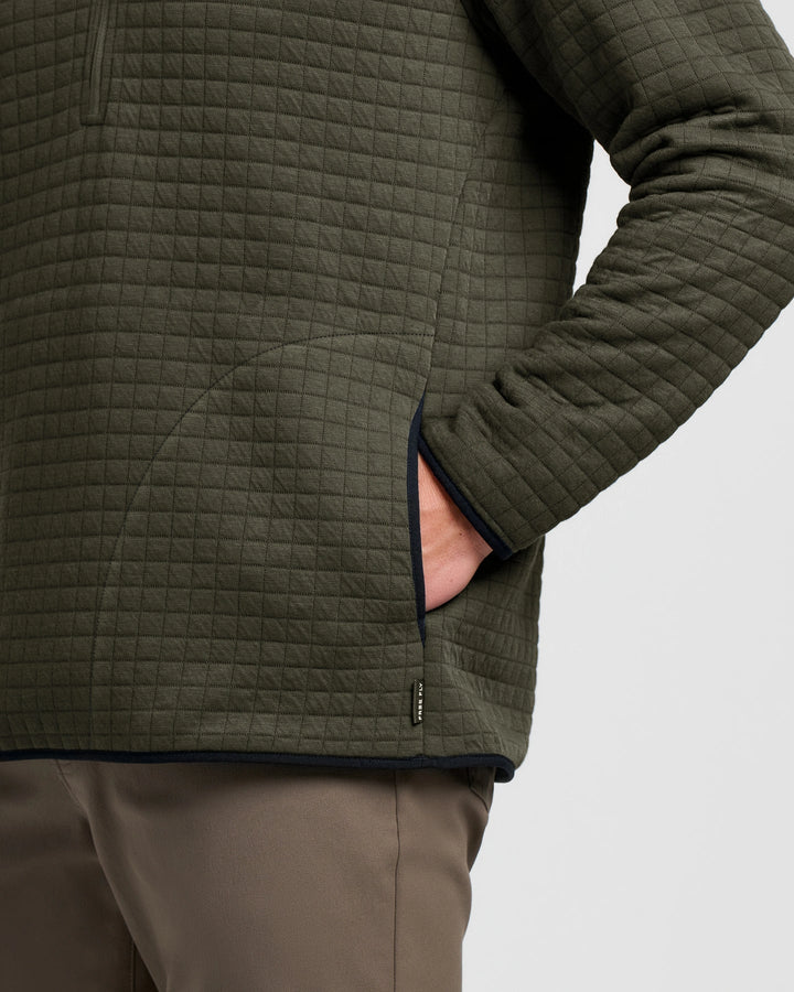 Free Fly Men's Downvalley Quarter Zip: Dark Forest