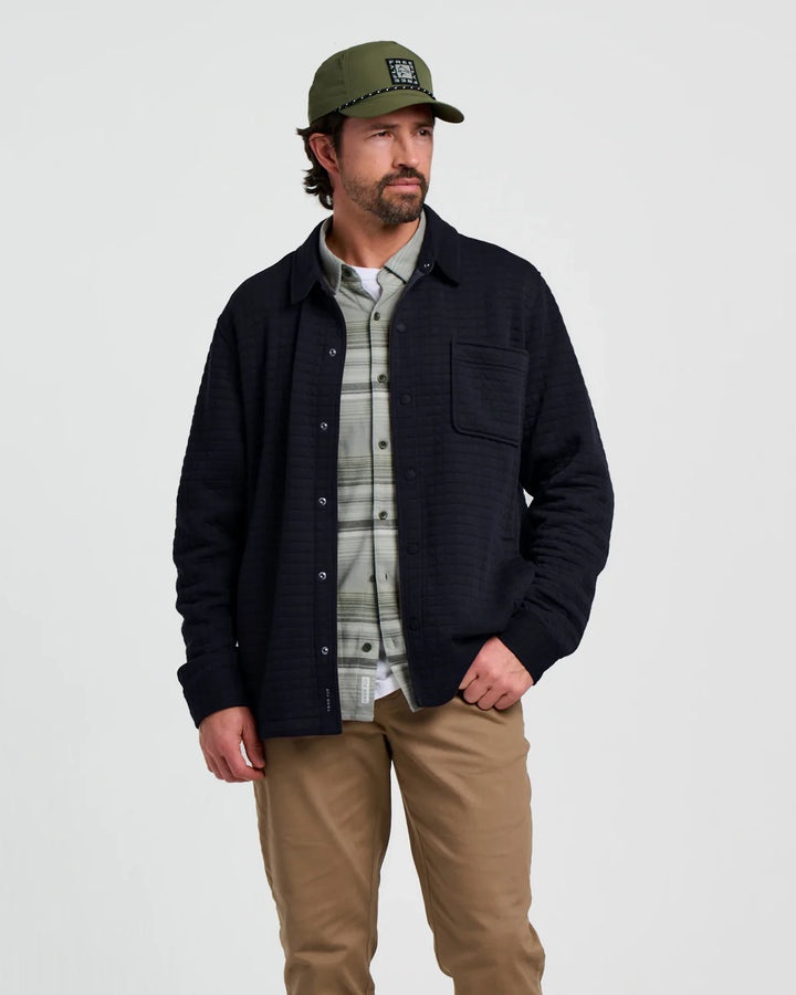Free Fly Men's Downvalley Overshirt: Black