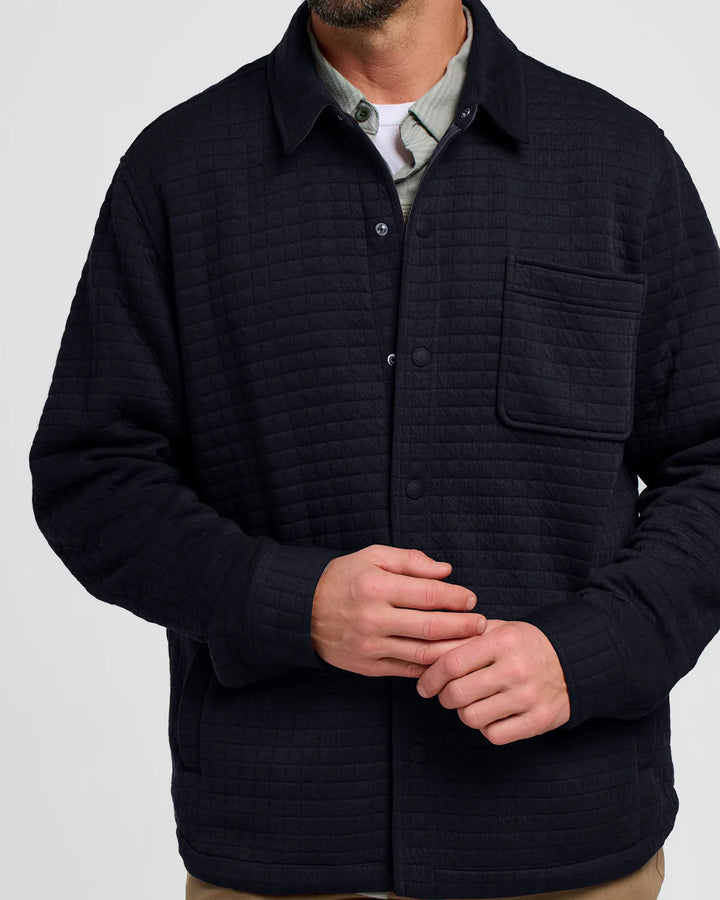 Free Fly Men's Downvalley Overshirt: Black