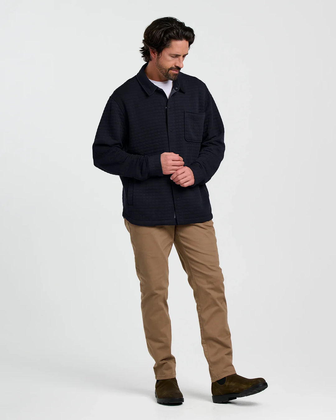 Free Fly Men's Downvalley Overshirt: Black