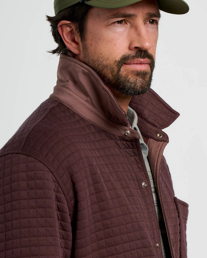 Free Fly Men's Downvalley Overshirt: Chestnut