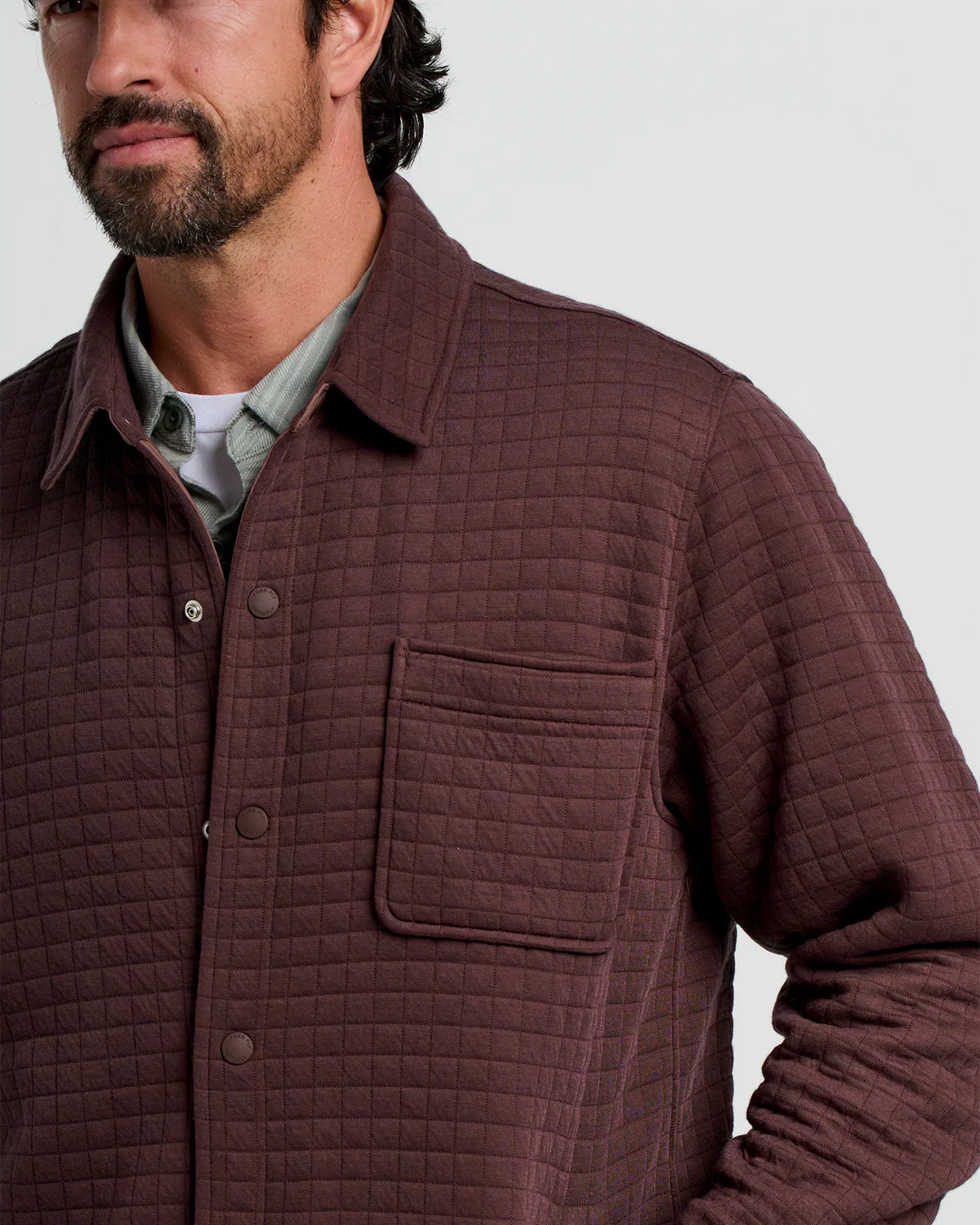 Free Fly Men's Downvalley Overshirt: Chestnut