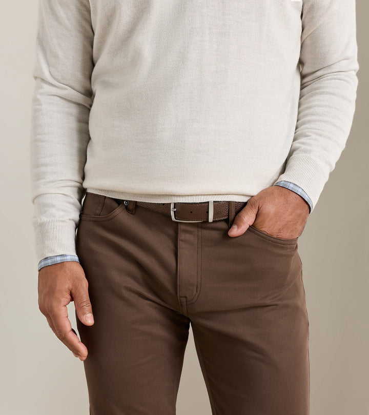 Peter Millar Reversible Leather Belt: Black/Brown