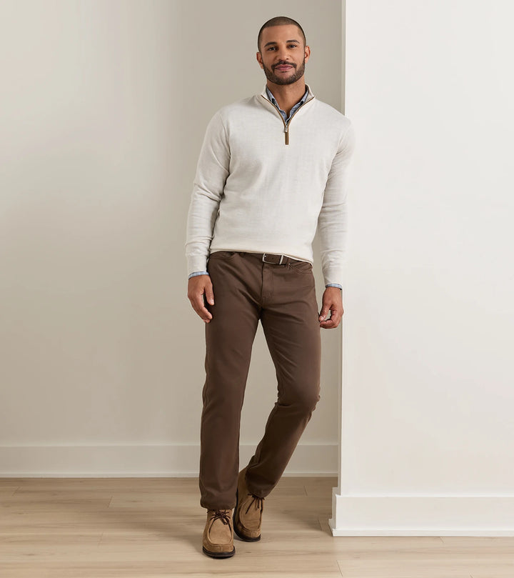 Peter Millar Reversible Leather Belt: Black/Brown