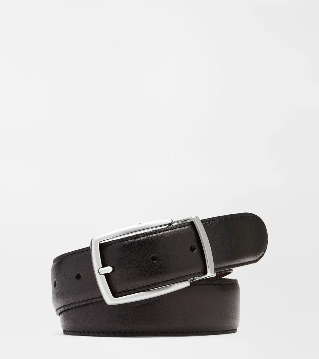 Peter Millar Reversible Leather Belt: Black/Brown