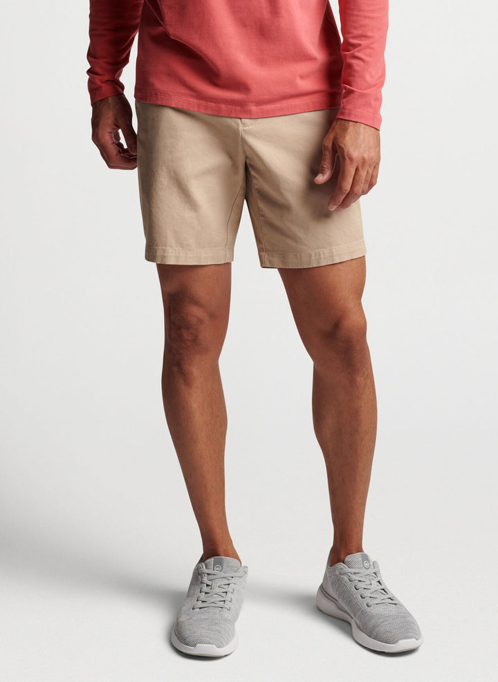 Peter Millar Pilot Twill Short: Khaki