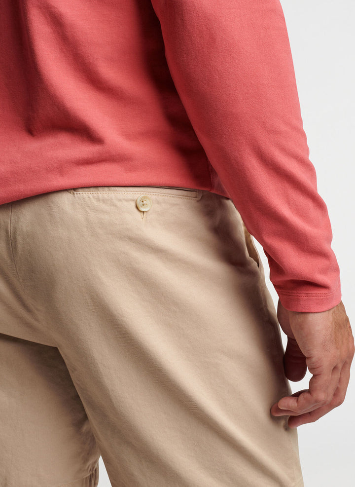 Peter Millar Pilot Twill Short: Khaki