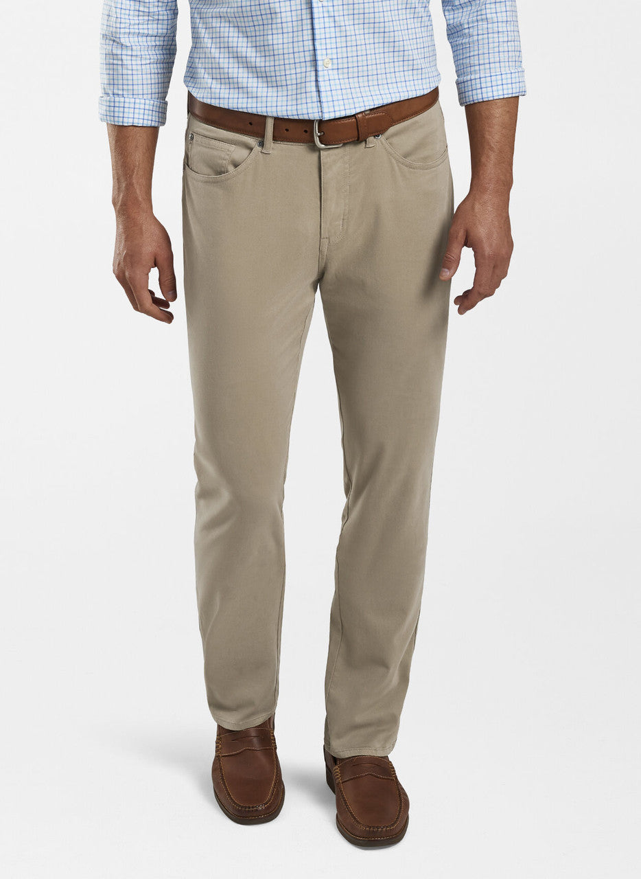 Peter Millar Ultimate Sateen Five-Pocket Pant: Grain