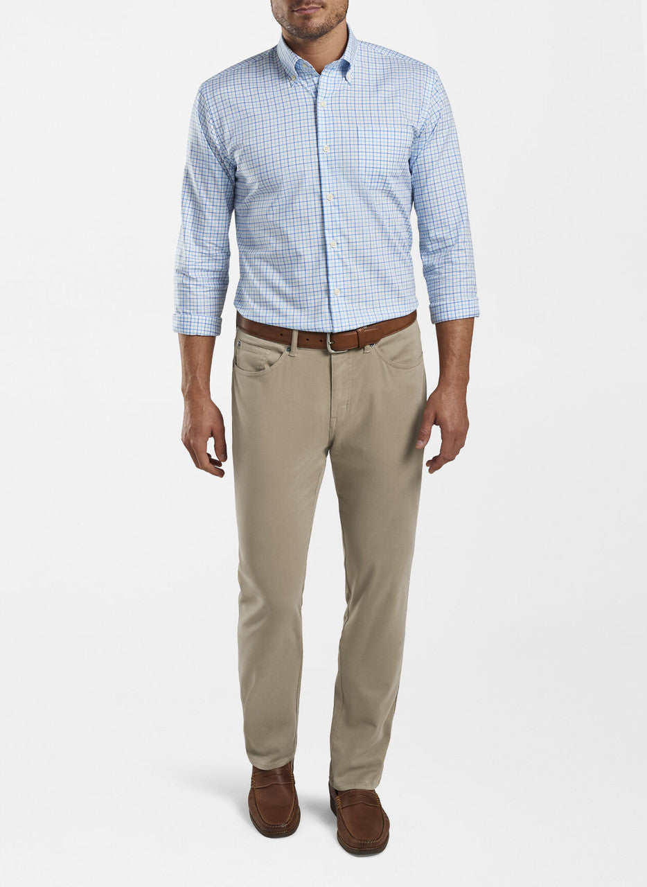 Peter Millar Ultimate Sateen Five-Pocket Pant: Grain