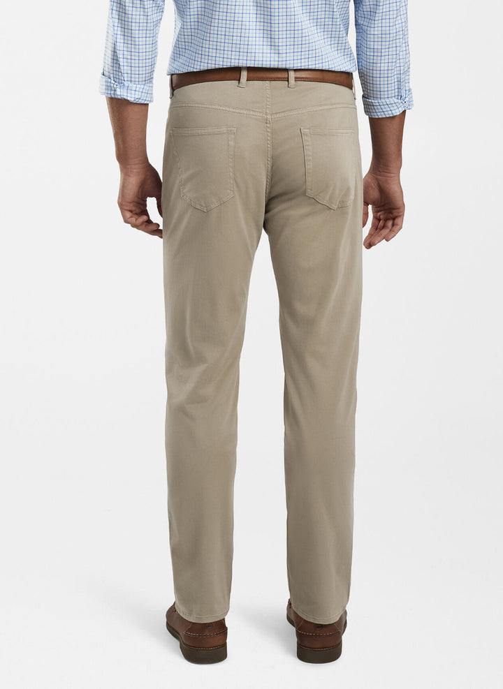 Peter Millar Ultimate Sateen Five-Pocket Pant: Grain