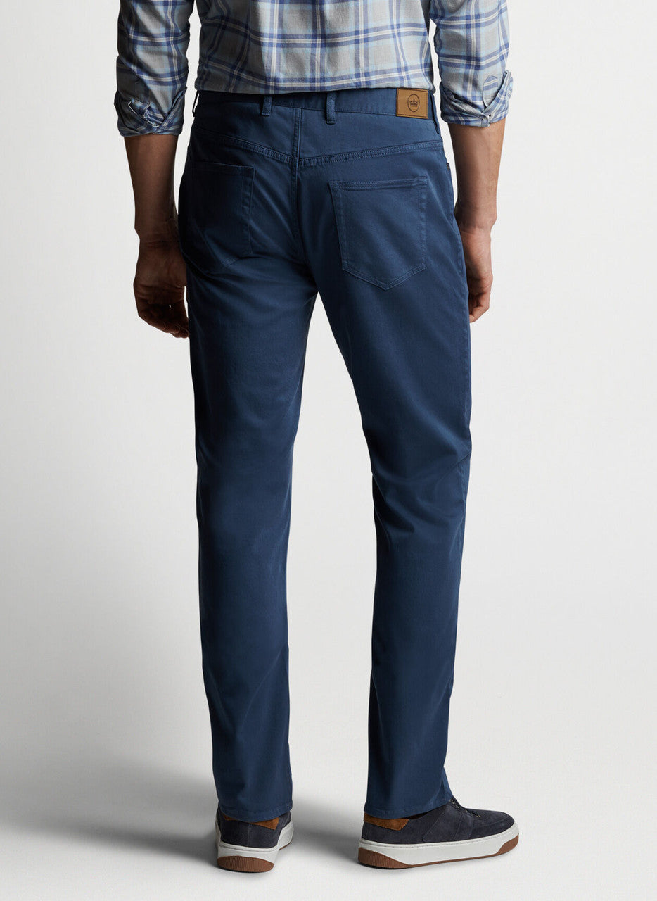 Peter Millar Ultimate Sateen Five-Pocket Pant: Navy