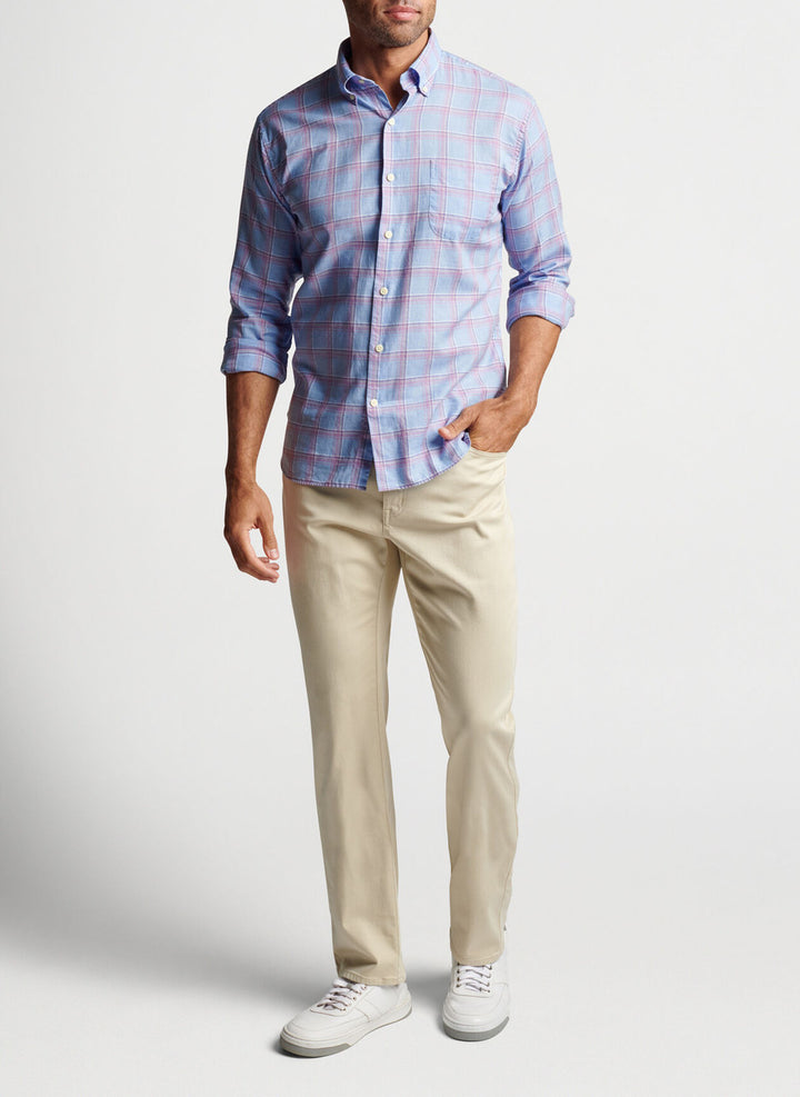 Peter Millar Ultimate Sateen Five-Pocket Pant: Sand