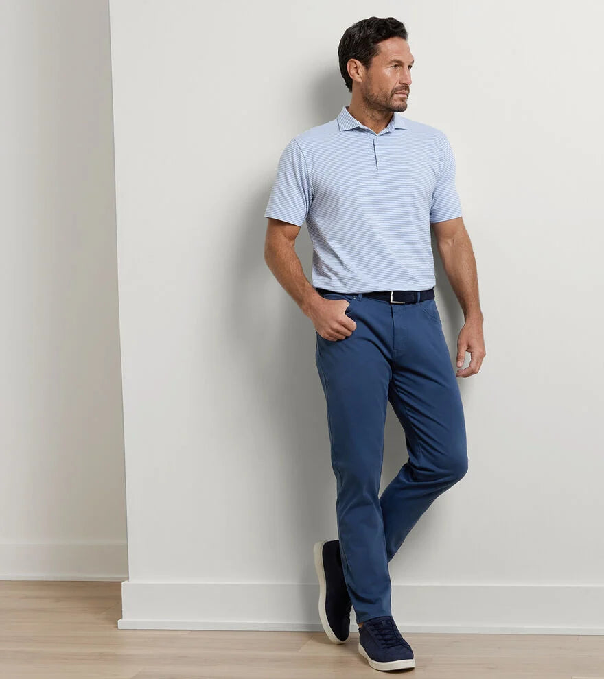 Peter Millar Ultimate Sateen Five-Pocket Pant: Navy