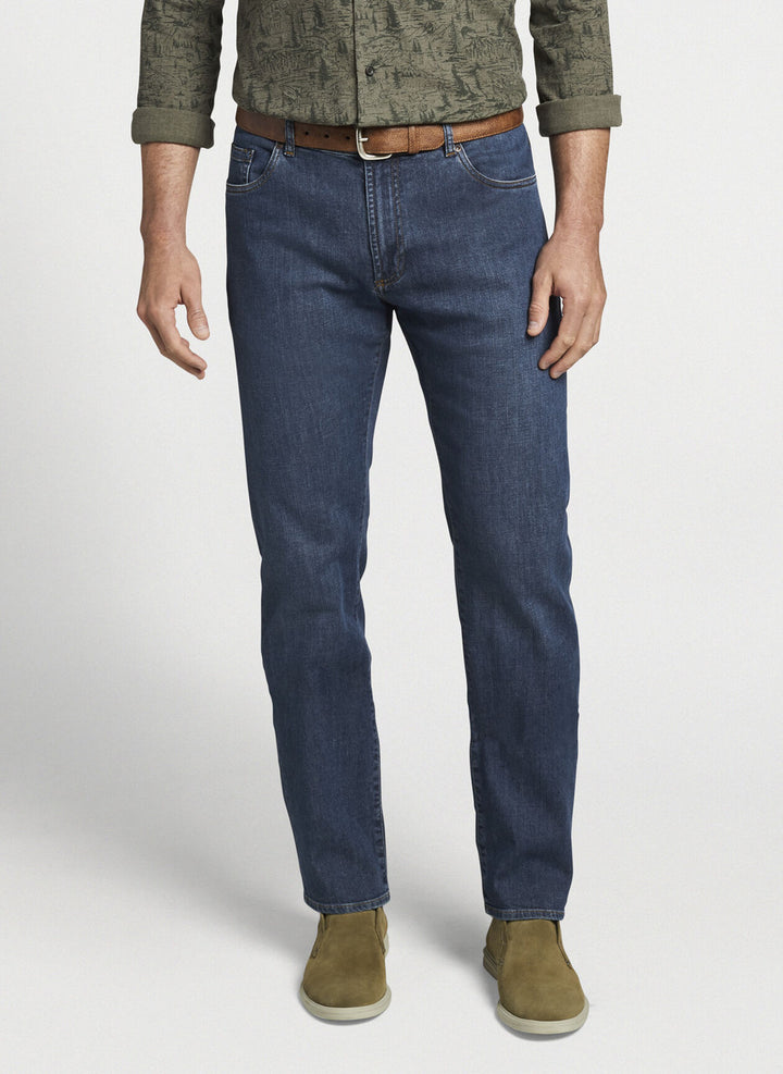 Peter Millar Pilot Mill Denim: Medium Indigo