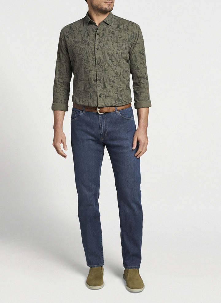 Peter Millar Pilot Mill Denim: Medium Indigo