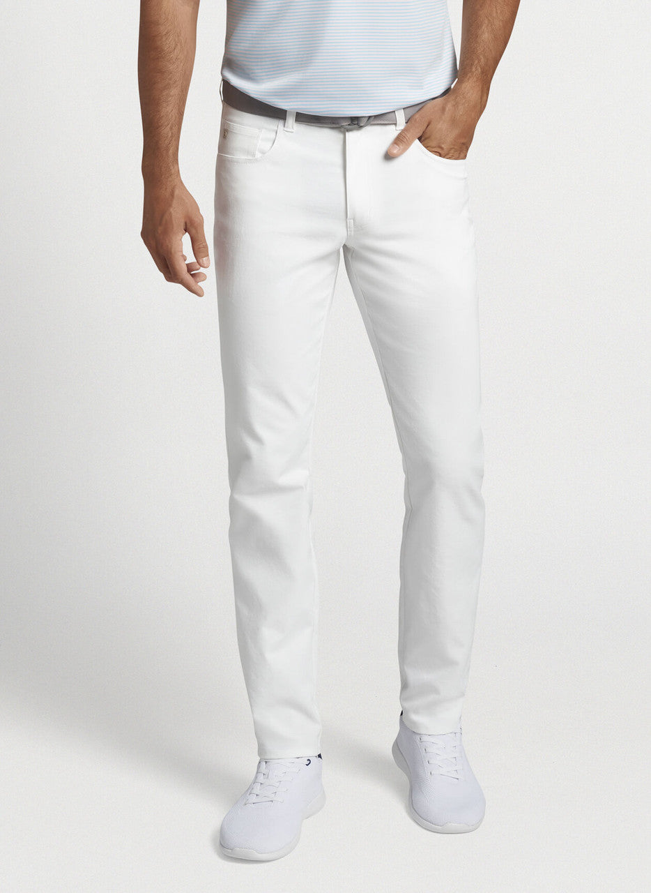 Peter Millar eb66 Performance Five-Pocket Pant: White