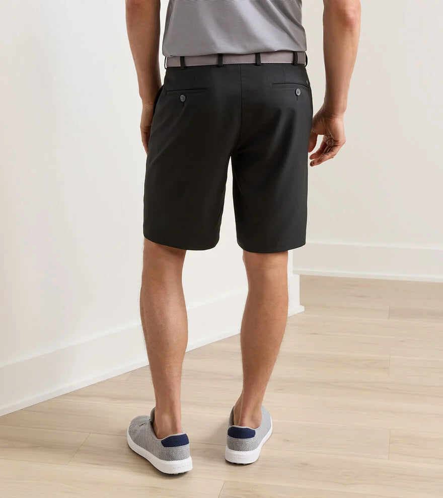 Peter Millar High Drape Performance Salem Short: Black