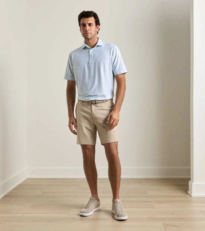 Peter Millar High Drape Performance Salem Short: Khaki
