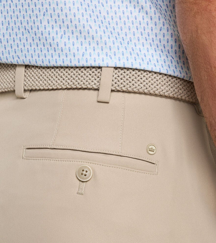 Peter Millar High Drape Performance Salem Short: Khaki