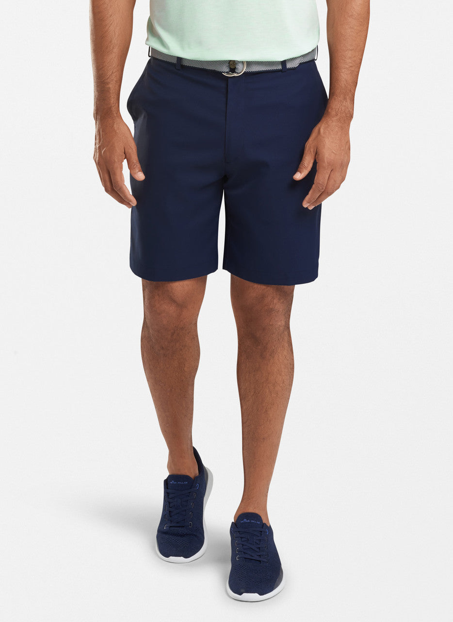 Peter Millar High Drape Performance Salem Short: Navy