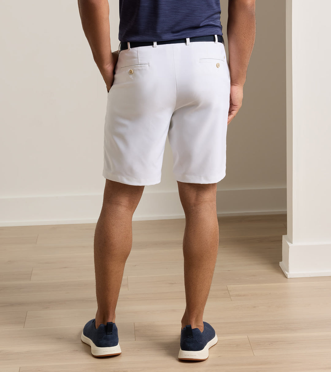 Peter Millar High Drape Performance Salem Short: White