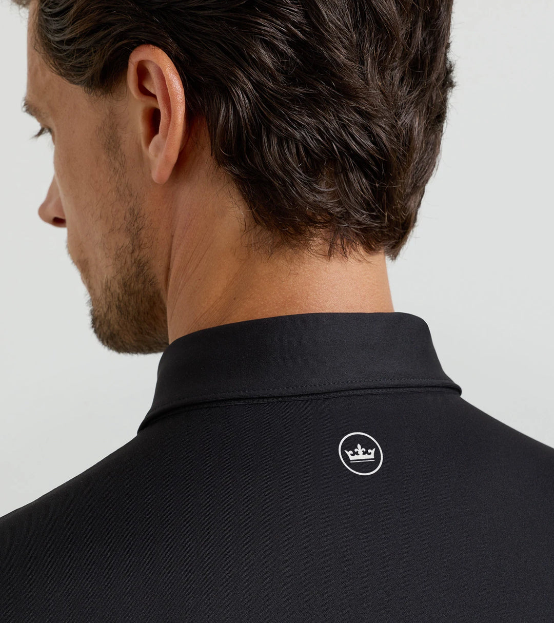 Peter Millar Solid Performance Jersey Polo: Black