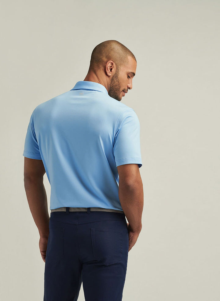 Peter Millar Solid Performance Jersey Polo: Cottage Blue