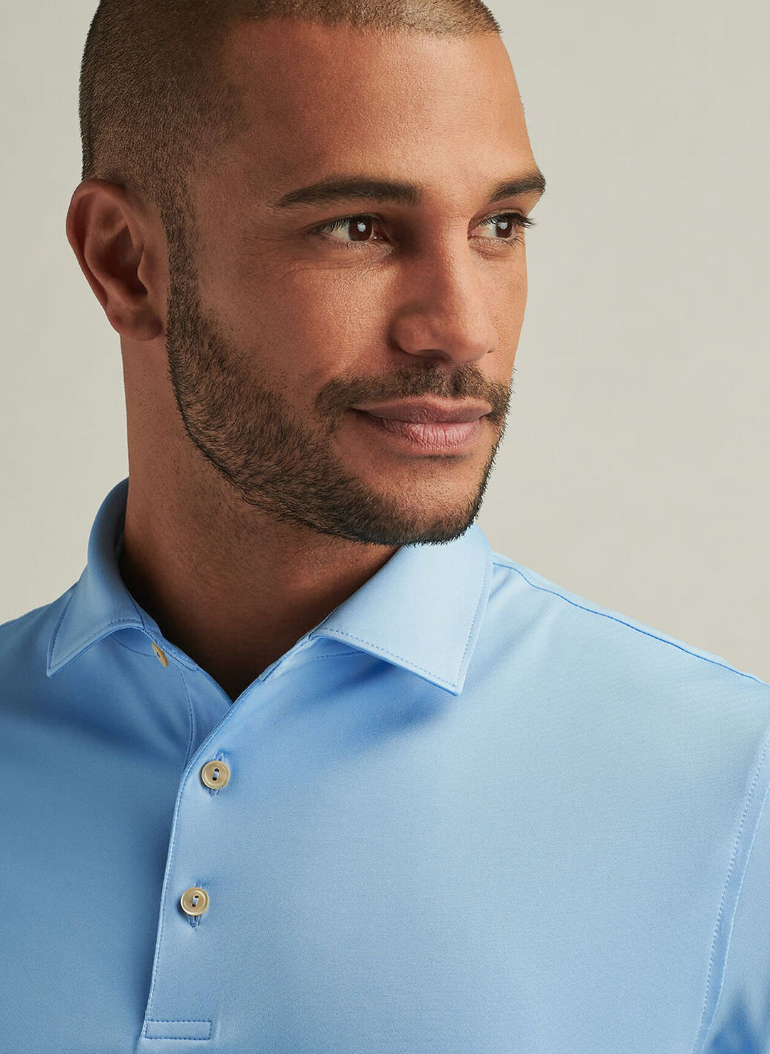 Peter Millar Solid Performance Jersey Polo: Cottage Blue