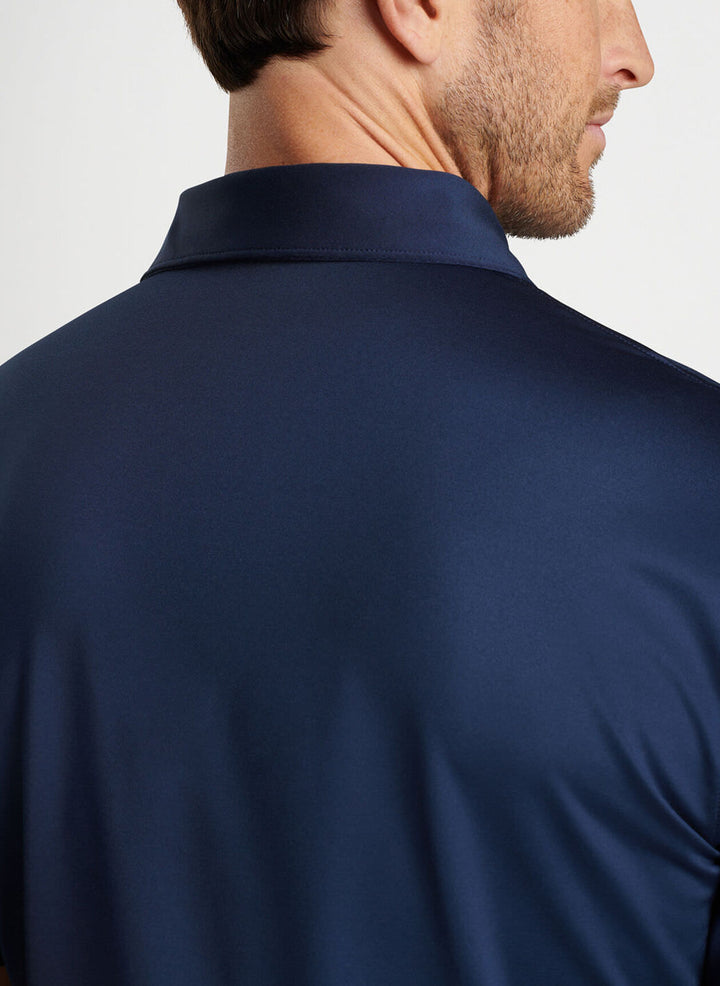 Peter Millar Solid Performance Jersey Polo: Navy