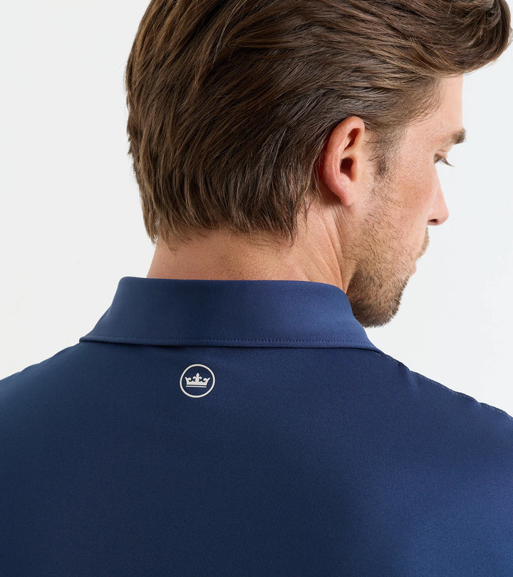 Peter Millar Solid Performance Jersey Polo: Navy