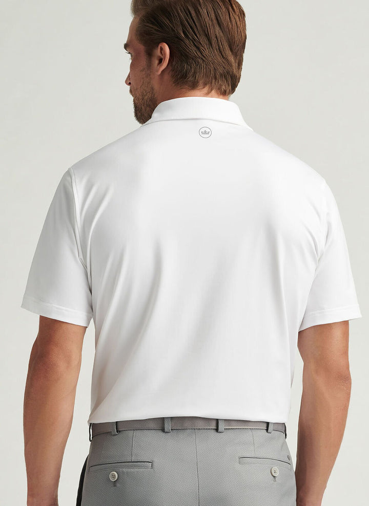 Peter Millar Solid Performance Jersey Polo: White